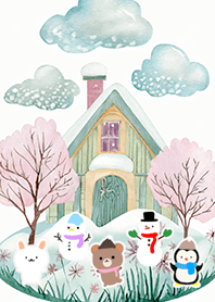 可愛い北欧風着せかえ(Winter-973)