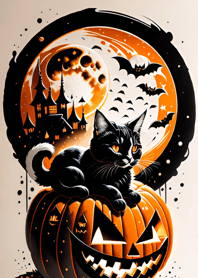 halloween cat Cb9A33