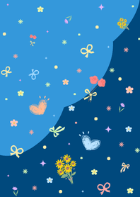 Cute Little DoodlesV.2_DeepBlue&Blue.1w