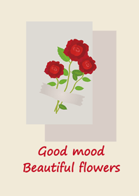 꽃의 향기-밝은 빨간 장미