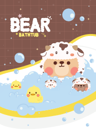 Bear Bathtub Brown