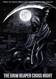 The grim reaper cross night