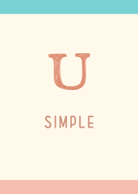 simple initials U beach