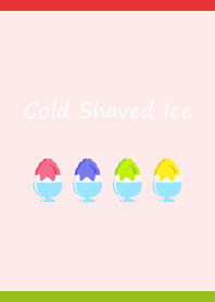 Cold Shaved Ice on red