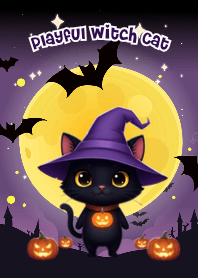 Playful Witch Cat