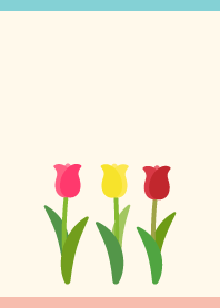 Spring tulips on P&B