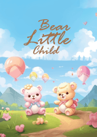 Baby bears play in the mountain