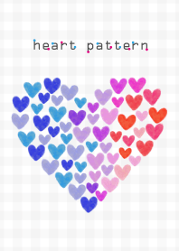 heart pattern14- watercolor- joc