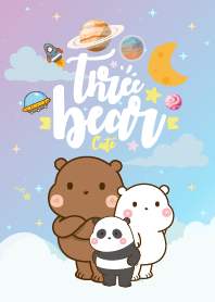 Bear Pastel Galaxy Pea Flower