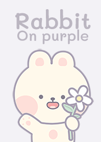 Rabbit on purple!