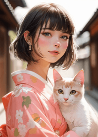 京都療癒之旅5-和服女孩與貓 凱瑞精選集