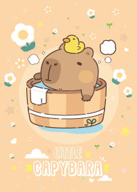 คาปิบารา ตัวน้อย - สวนดอกไม้