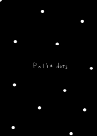 Polka dots black