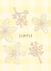 Line flower dull color14 from Japan