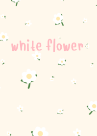 white : flower