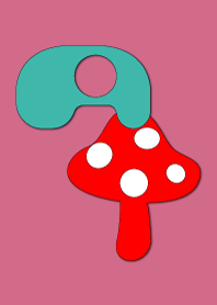 -Cute mushroom initial A-