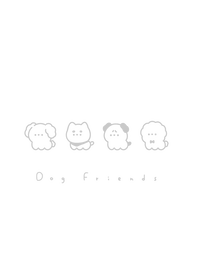 Dog Friends (line)/WH gray