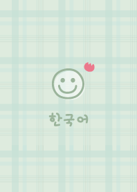 Korea Plaid<Tulips>green