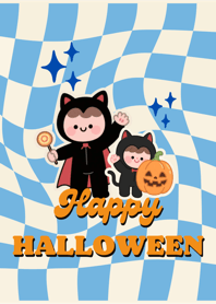 Happy Halloween (blue)