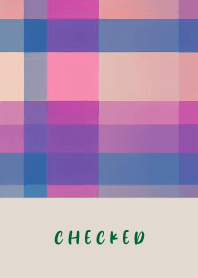 CHECKED BLUE RED - BROWN 95