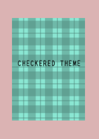 MINT GREEN CHECKERED THEME/DUSTY PINK