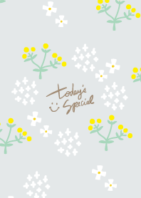 cute yellow round flower9