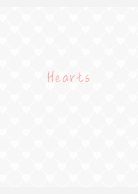 Heart and Heart on white