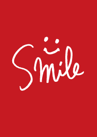 A handwritten smile -Red-joc