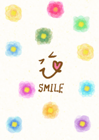 Adult watercolor flora - smile 9-