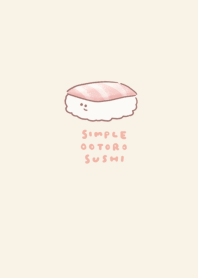 simple Otoro sushi beige
