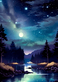 Beautiful starry night view#1381