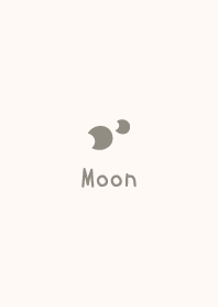月亮 [米色] 簡單