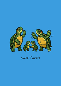 My adorable pet turtle(Sunny blue)