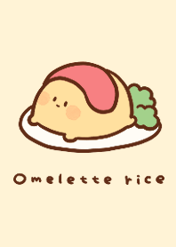 cute omelette rice