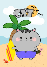 Grey Cat On The Beach Theme (JP)