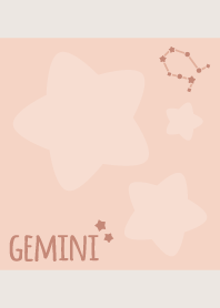Gemini Sign'PinkOrange'