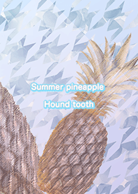 Summer pineapple Hound tooth