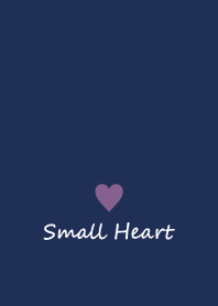 Small Heart *Navy Purple 7*