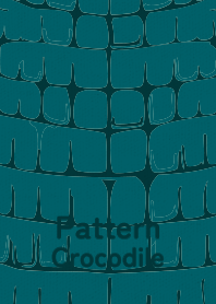Pattern Crocodile Deep teal GRN