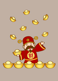 เทพเจ้าแห่งความมั่งคั่ง(สีน้ำตาล)