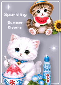 purple A Sparkling Summer Kitten