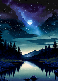 Beautiful starry night view#1251