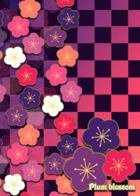 艶やか梅花 -Purple & Pink-
