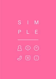 SIMPLE / pink.