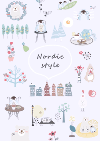 Stylish nordic style purple12_2