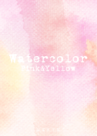 Watercolor Pink&Yellow