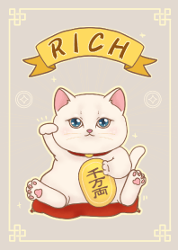 The maneki-neko (fortune cat)  rich 76