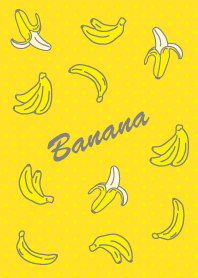 バナナ-黄色水玉-