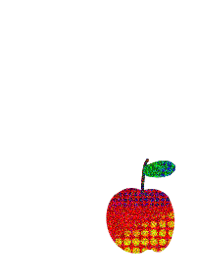 Glittering apple