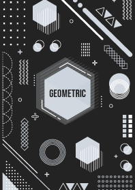 Geometric Black 90
